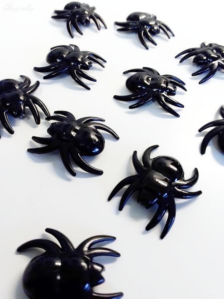 schwarze Acryl Spinnen